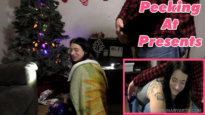 PEEKING AT PRESENTS