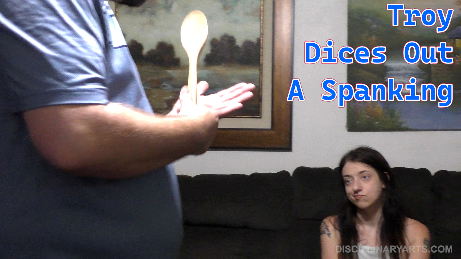 Troy dices out a spanking