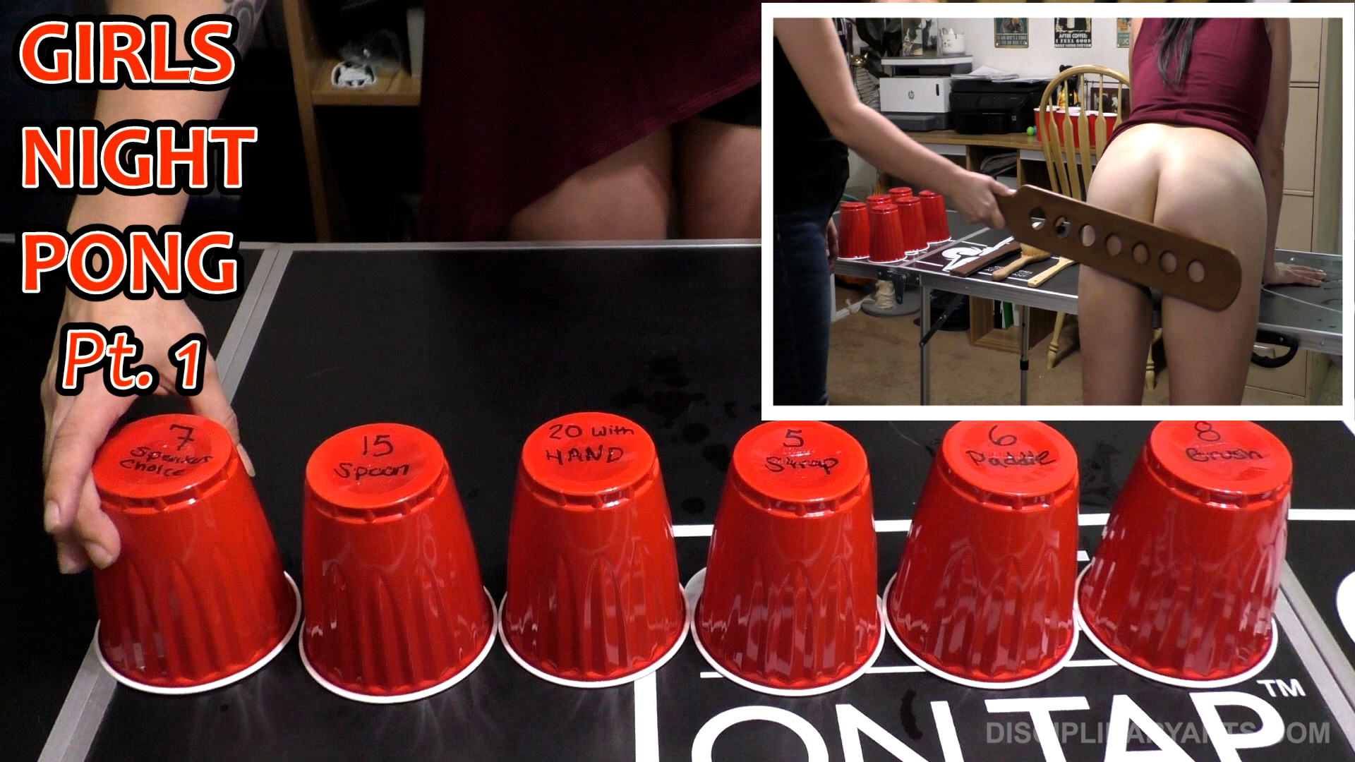 Girls Night Spanko Pong pt1